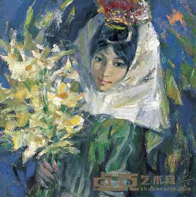 蚁美楷 惠安女 60×60cm